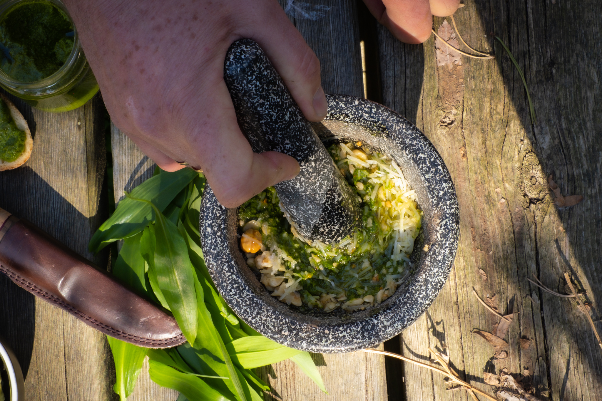 oppskrift margit dale ramløkpesto